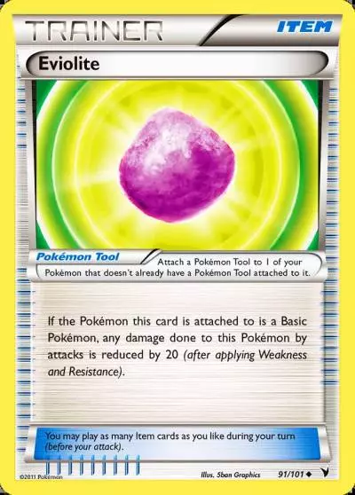 Eviolite 91/101 Noble Victories Pokemon card