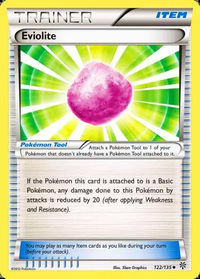 Eviolite 122/135 Plasma Storm Pokemon card