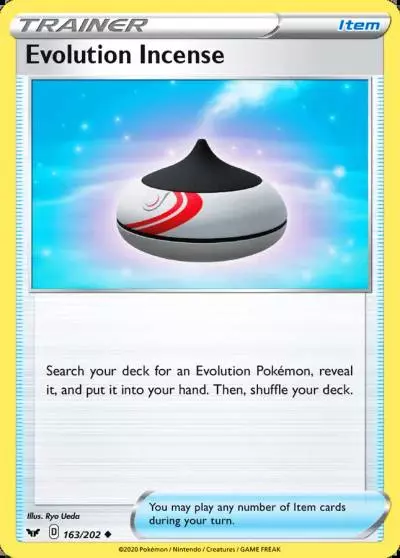 Evolution Incense 163/202 Sword & Shield Pokemon card