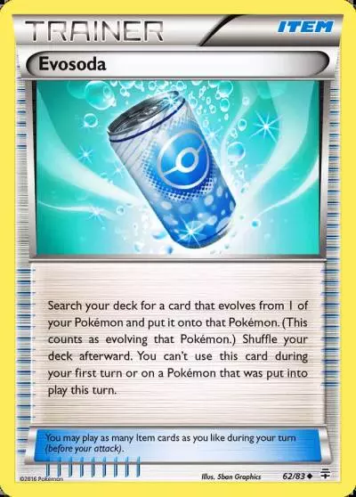 Evosoda 62/83 Generations Pokemon card