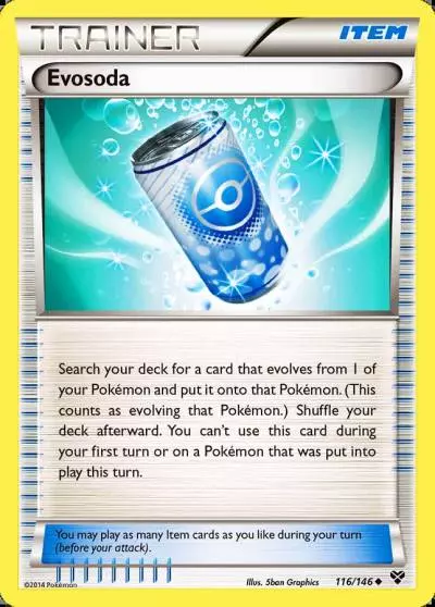 Evosoda 116/146 XY Pokemon card
