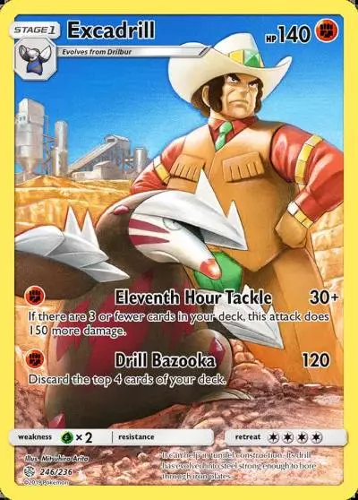 Excadrill 246/236 Cosmic Eclipse Pokemon card
