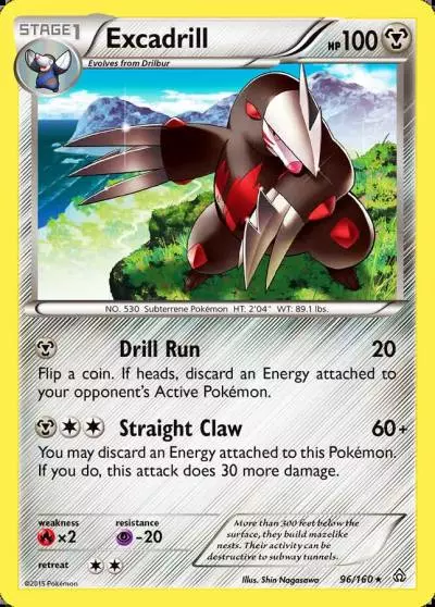 Excadrill 96/160 Primal Clash Pokemon card