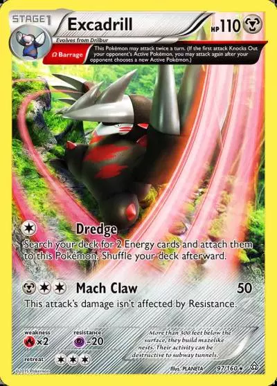 Excadrill 97/160 Primal Clash Pokemon card