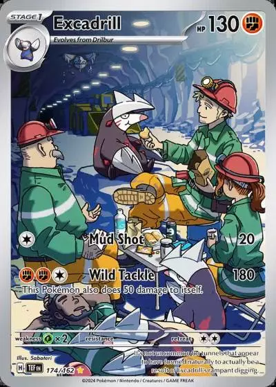Excadrill 174/162 Temporal Forces Pokemon card