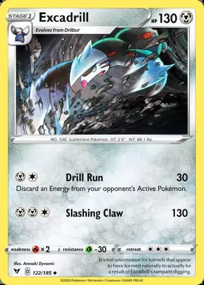 Excadrill 122/185 Vivid Voltage Pokemon card