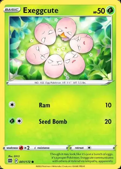 Exeggcute 1/172 Brilliant Stars Pokemon card