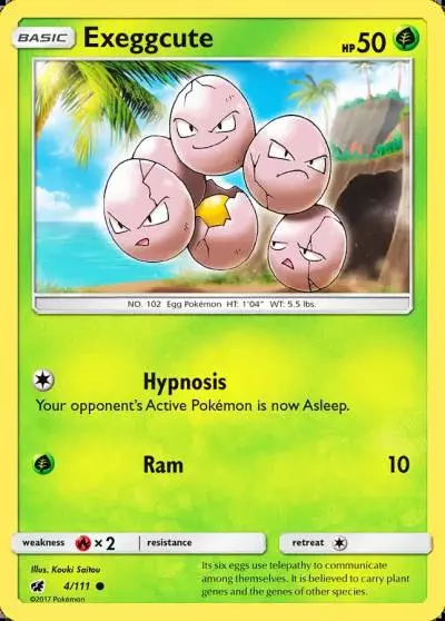 Exeggcute 4/111 Crimson Invasion Pokemon card