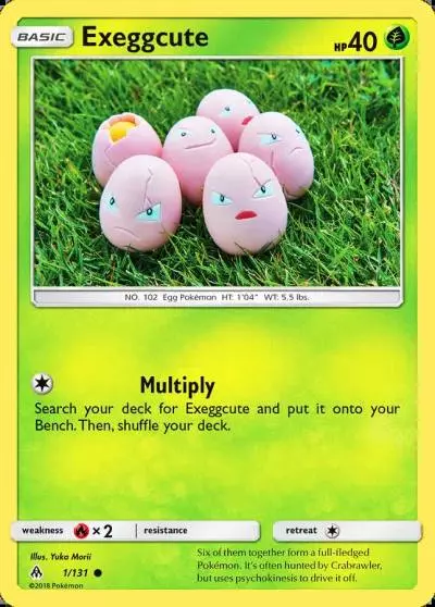 Exeggcute 1/131 Forbidden Light Pokemon card