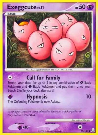 Exeggcute 93/146 Legends Awakened Pokemon card