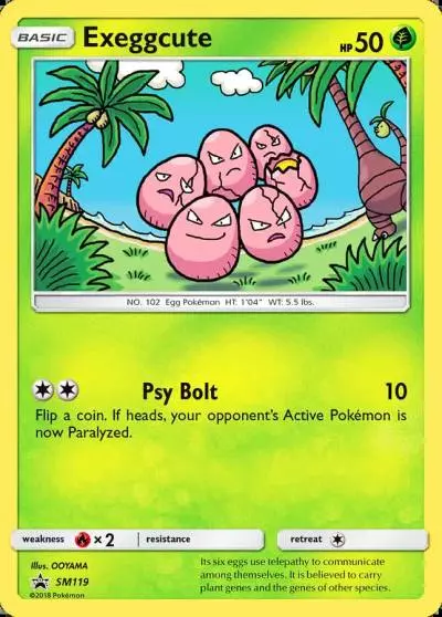Exeggcute SM119/248 SM Black Star Promos Pokemon card