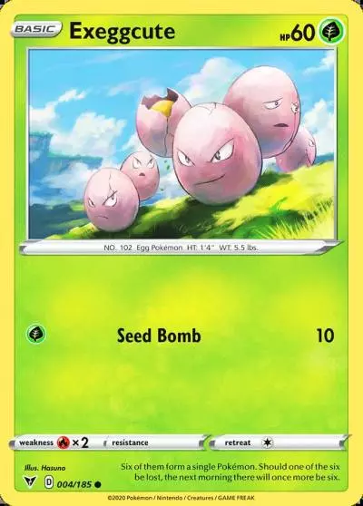 Exeggcute 4/185 Vivid Voltage Pokemon card