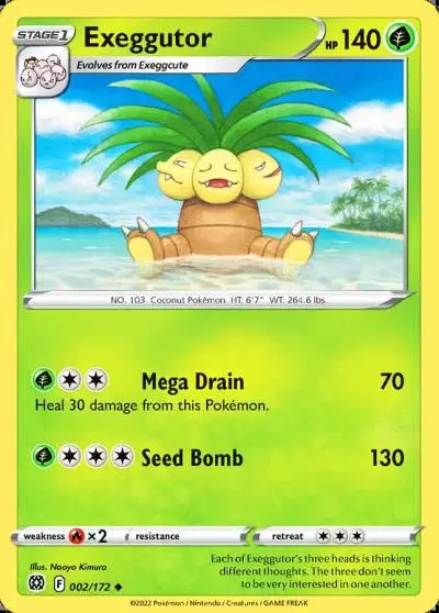 Exeggutor 2/172 Brilliant Stars Pokemon card