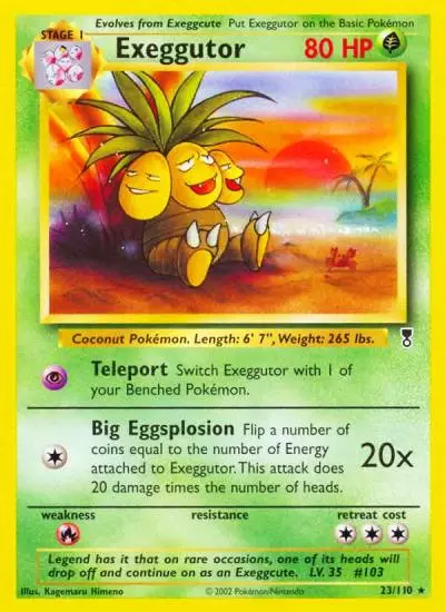 Exeggutor 23/110 Legendary Collection Pokemon card