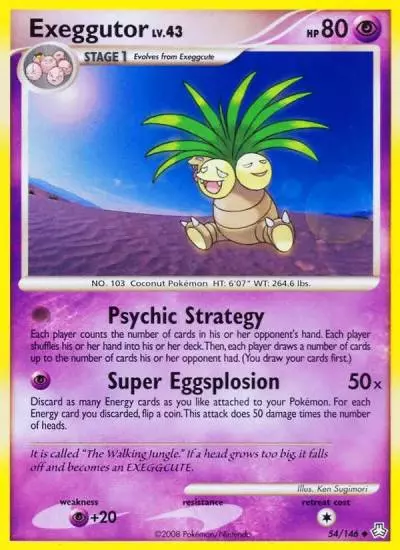 Exeggutor 54/146 Legends Awakened Pokemon card