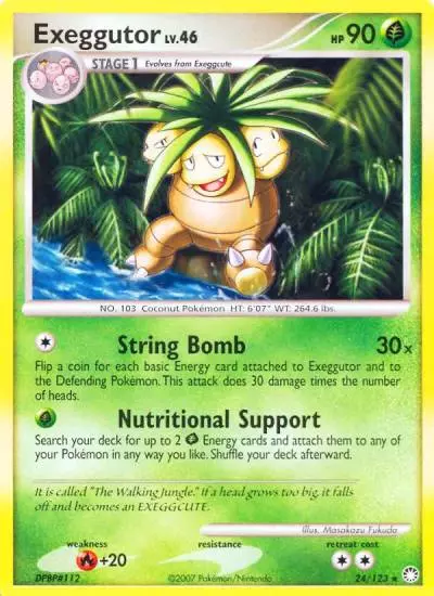 Exeggutor 24/123 Mysterious Treasures Pokemon card