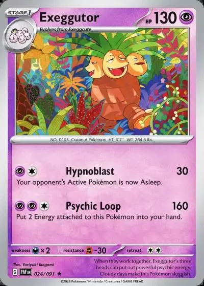Exeggutor 24/91 Paldean Fates Pokemon card