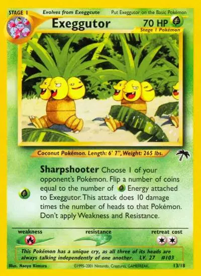 Exeggutor 13/18 Southern Islands Pokemon card