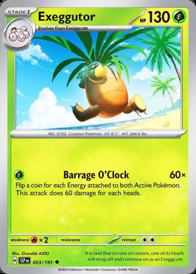 Exeggutor 3/191 Surging Sparks Pokemon card
