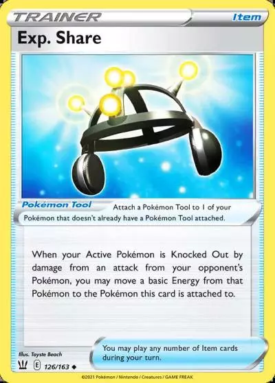 Exp. Share 126/163 Battle Styles Pokemon card