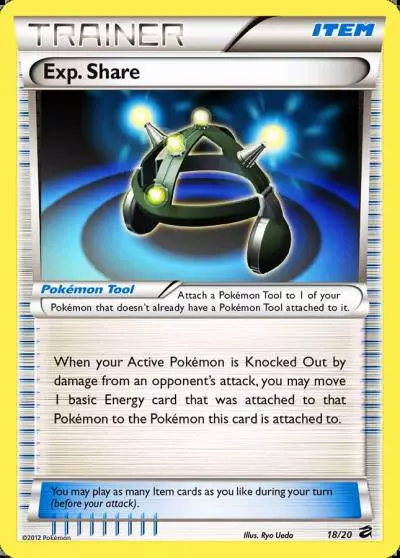 Exp. Share 18/20 Dragon Vault Pokemon card