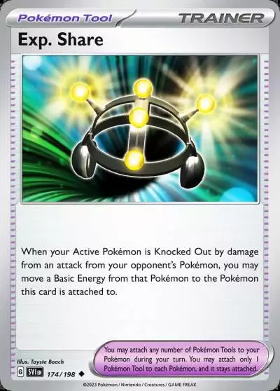 Exp. Share 174/198 Scarlet & Violet Pokemon card