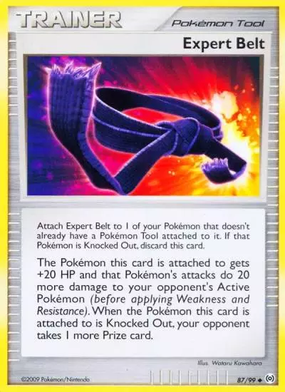 Expert Belt 87/99 Arceus Pokemon card