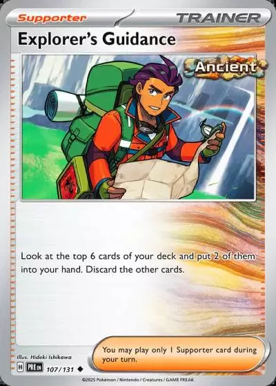 Explorer's Guidance 107/131 Prismatic Evolutions Pokemon card