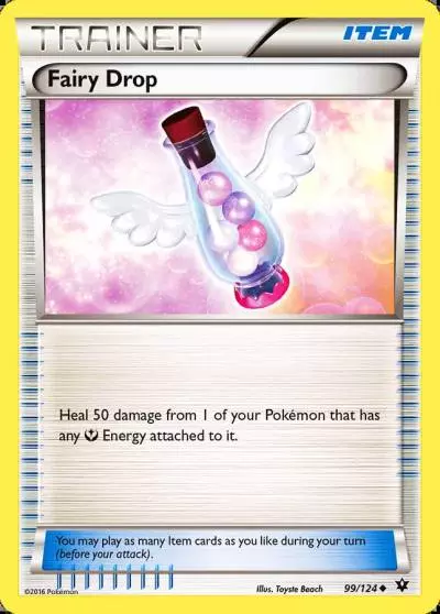 Fairy Drop 99/124 Fates Collide Pokemon card