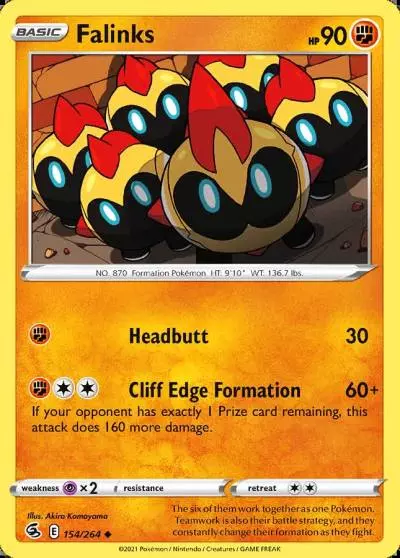 Falinks 154/264 Fusion Strike Pokemon card