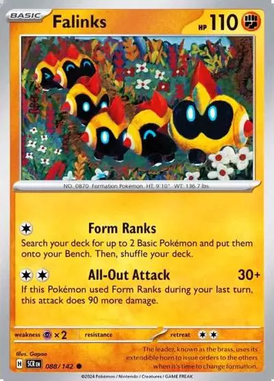 Falinks 88/142 Stellar Crown Pokemon card