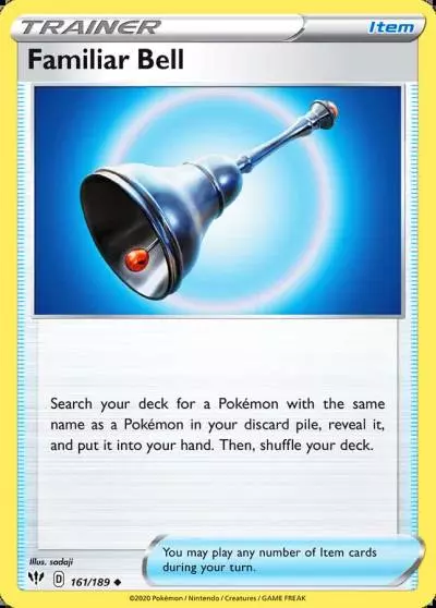Familiar Bell 161/189 Darkness Ablaze Pokemon card