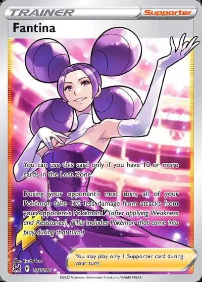 Fantina 191/196 Lost Origin Pokemon card