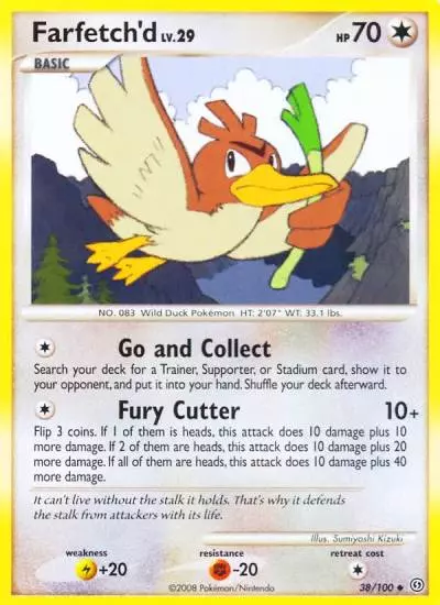 Farfetch'd 38/100 Stormfront Pokemon card