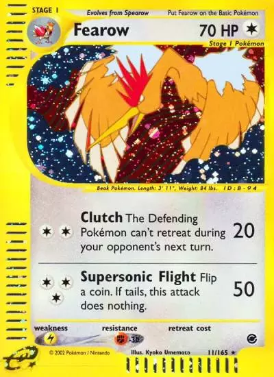 Fearow 11/165 Expedition Base Set Pokemon card
