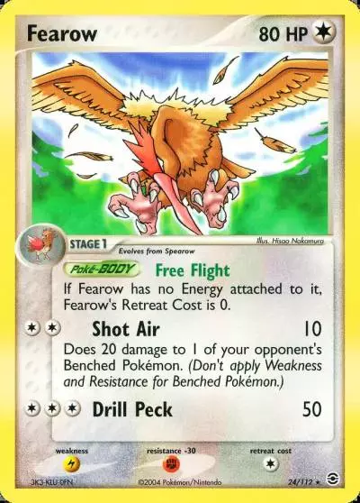 Fearow 24/112 FireRed & LeafGreen Pokemon card