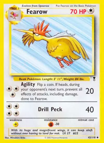 Fearow 42/110 Legendary Collection Pokemon card