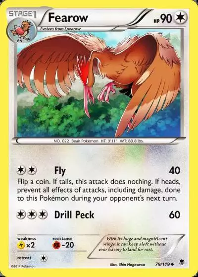 Fearow 79/119 Phantom Forces Pokemon card