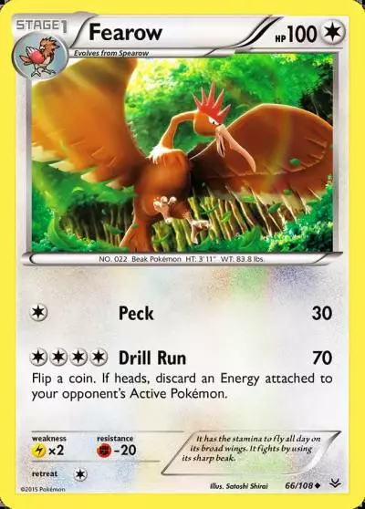 Fearow 66/108 Roaring Skies Pokemon card