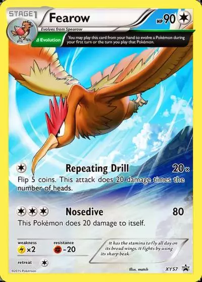 Fearow XY57/211 XY Black Star Promos Pokemon card