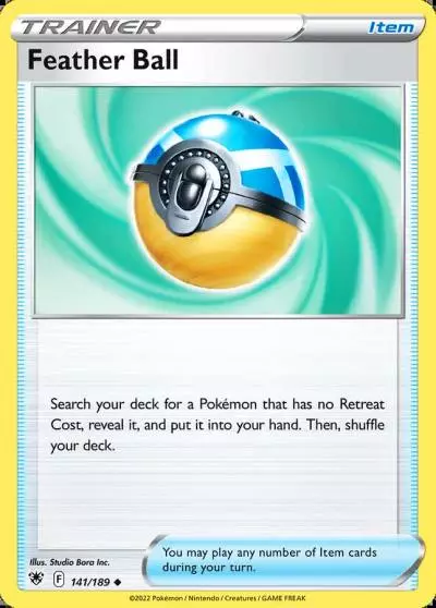 Feather Ball 141/189 Astral Radiance Pokemon card