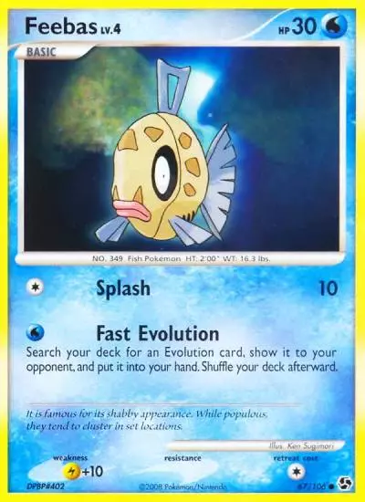 Feebas 67/106 Great Encounters Pokemon card