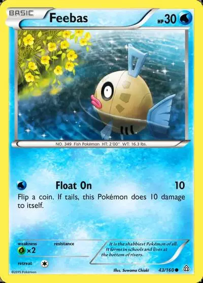 Feebas 43/160 Primal Clash Pokemon card