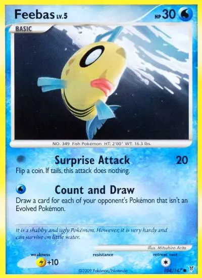 Feebas 104/147 Supreme Victors Pokemon card