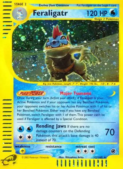 Feraligatr 12/165 Expedition Base Set Pokemon card