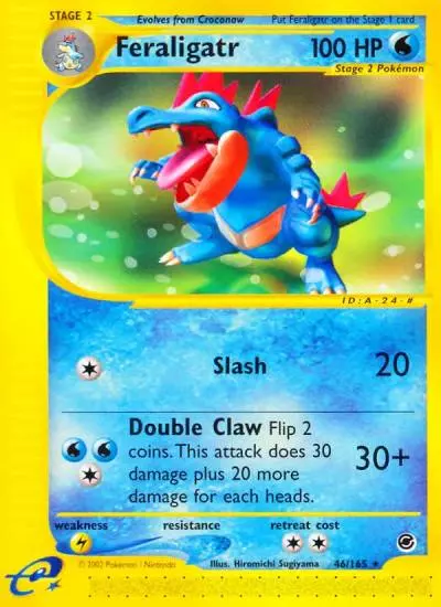 Feraligatr 46/165 Expedition Base Set Pokemon card