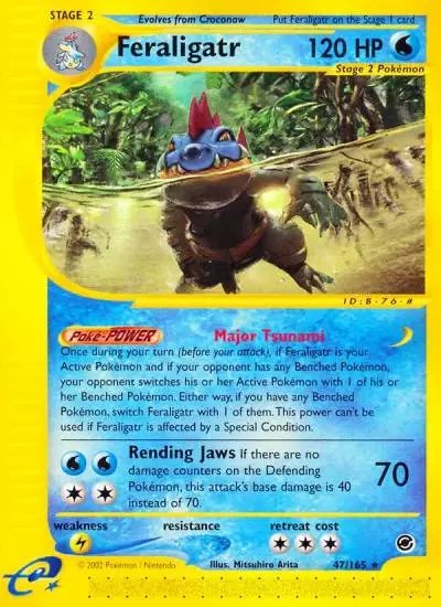 Feraligatr 47/165 Expedition Base Set Pokemon card