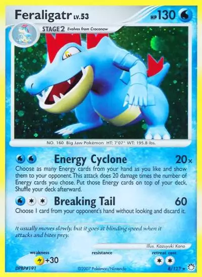 Feraligatr 8/123 Mysterious Treasures Pokemon card