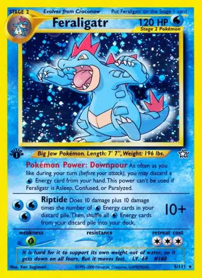 Feraligatr 5/111 Neo Genesis Pokemon card