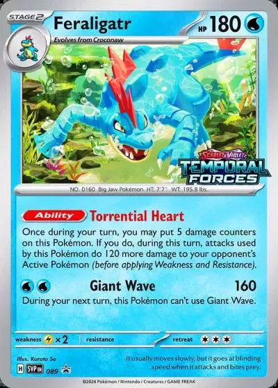 Feraligatr 89/165 Scarlet & Violet Black Star Promos Pokemon card